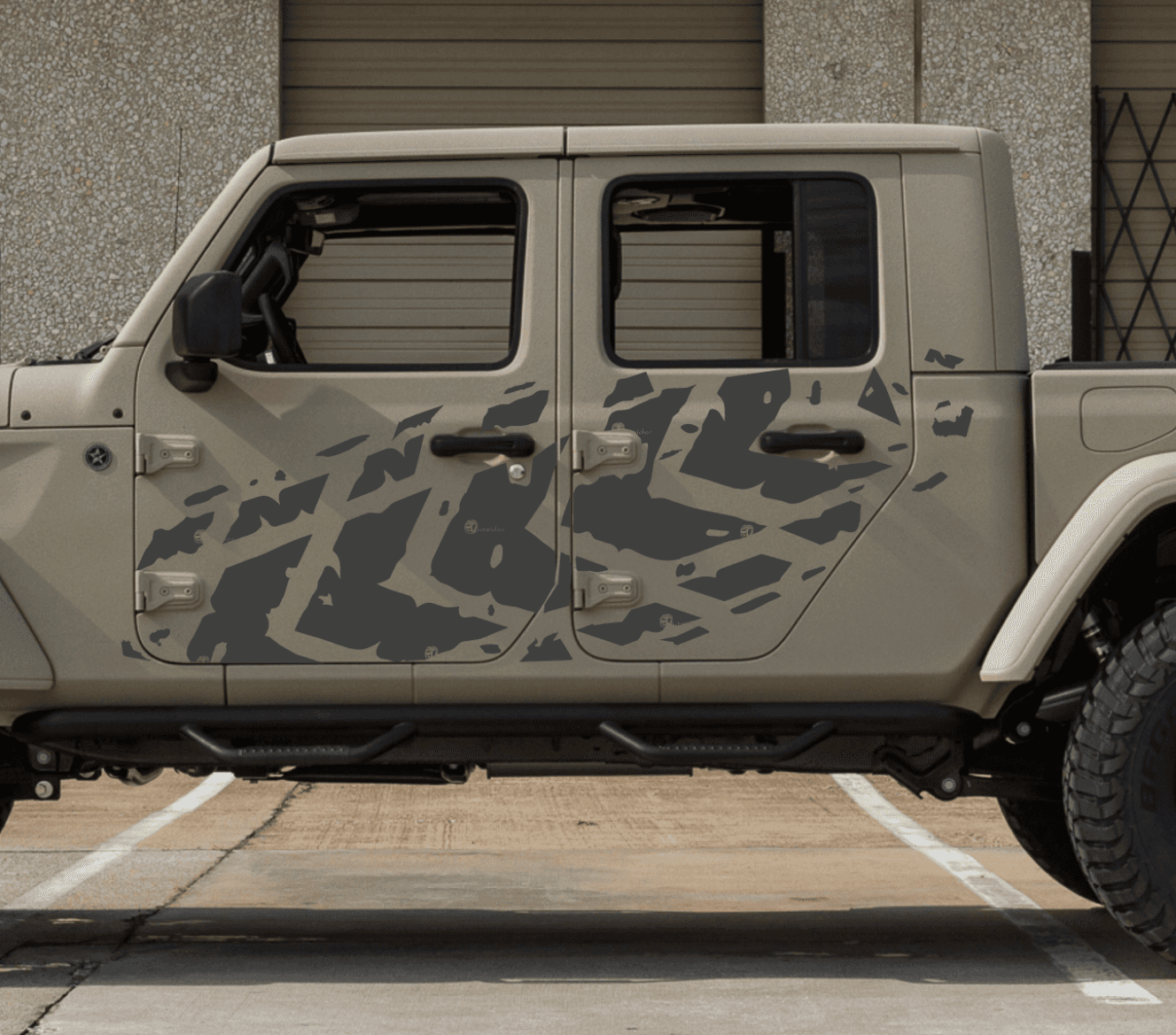 Set of Tire Tracks Decals Stickers For Jeep Gladiator Trucks