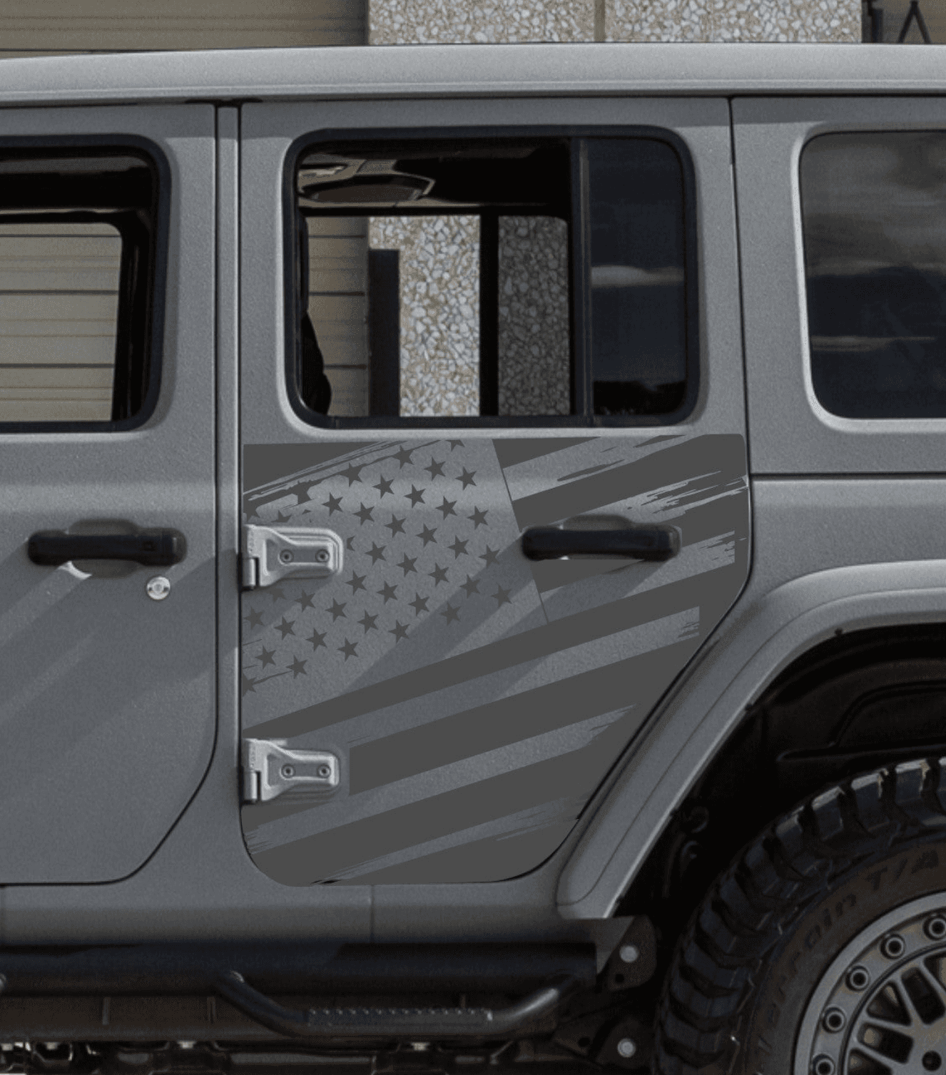 Jeep Wrangler JL Decals Set of American Flag for Side Doors