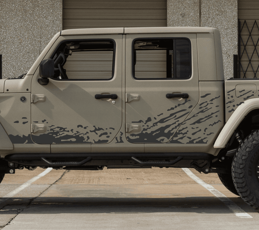 Set of Mud Splash Decals for Jeep Gladiator Truck '19-'22