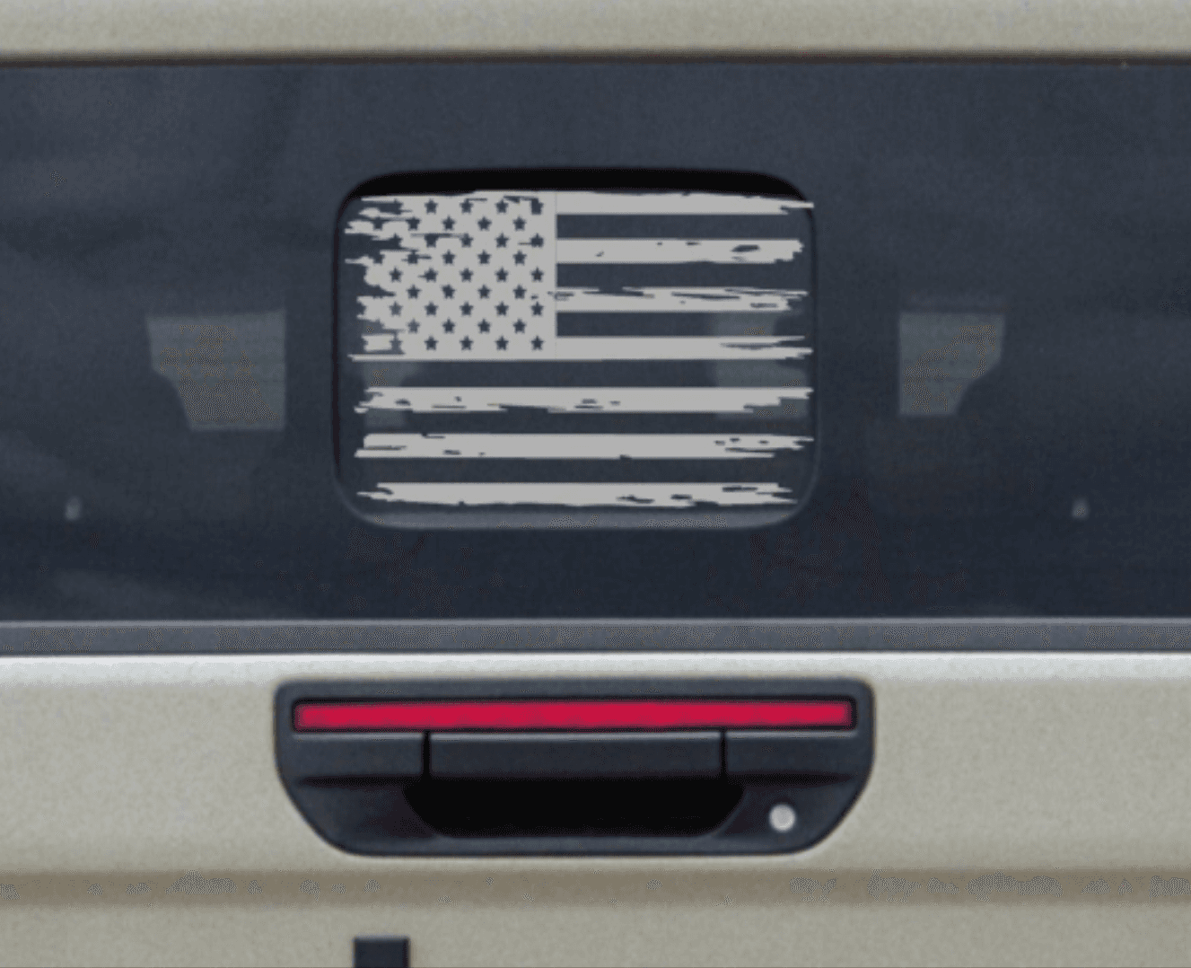 Jeep Gladiator Small Back Rear Window American Flag Decal Sticker