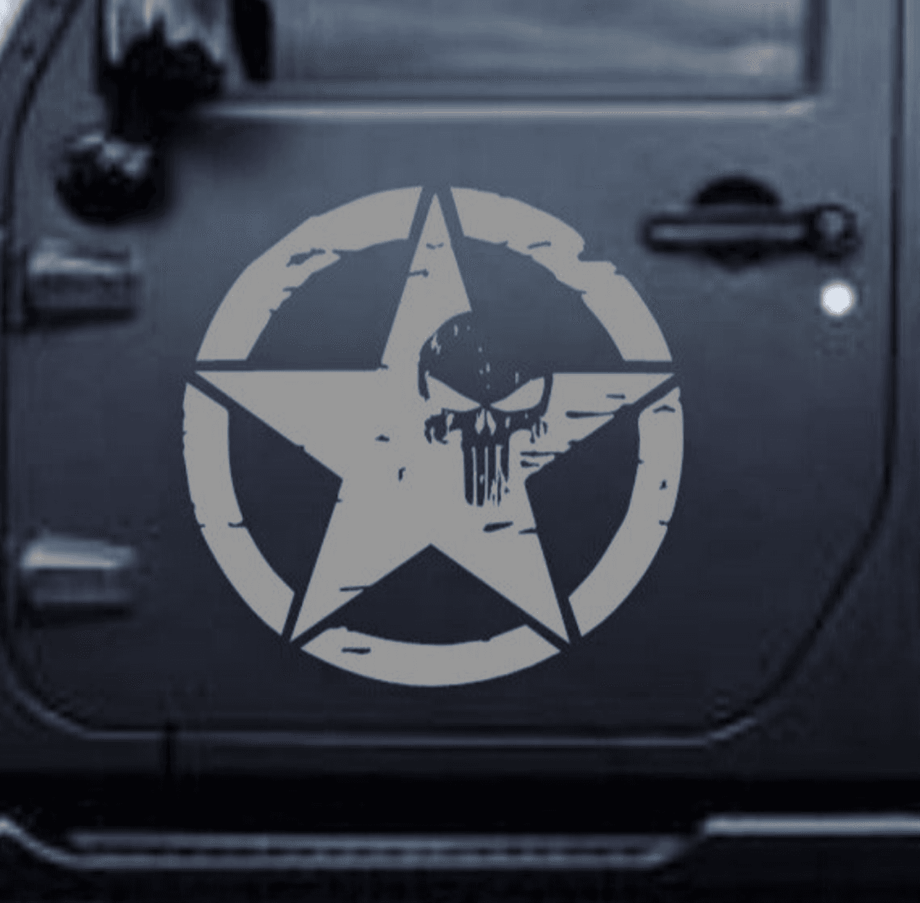 Set Of Military Star Punisher Skull Decal Stickers Patriotic Decals Fo – Us  Patriots Design