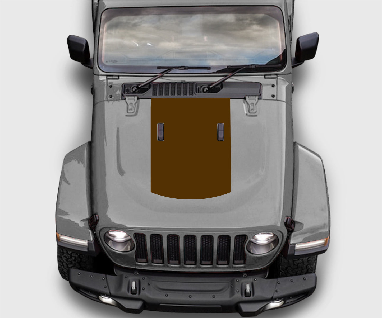 Jeep Wrangler JL/JK/Gladiator Blackout Hood Decal Sticker