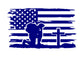 Kneeling Soldier Cross American Flag Decals Stickers. 