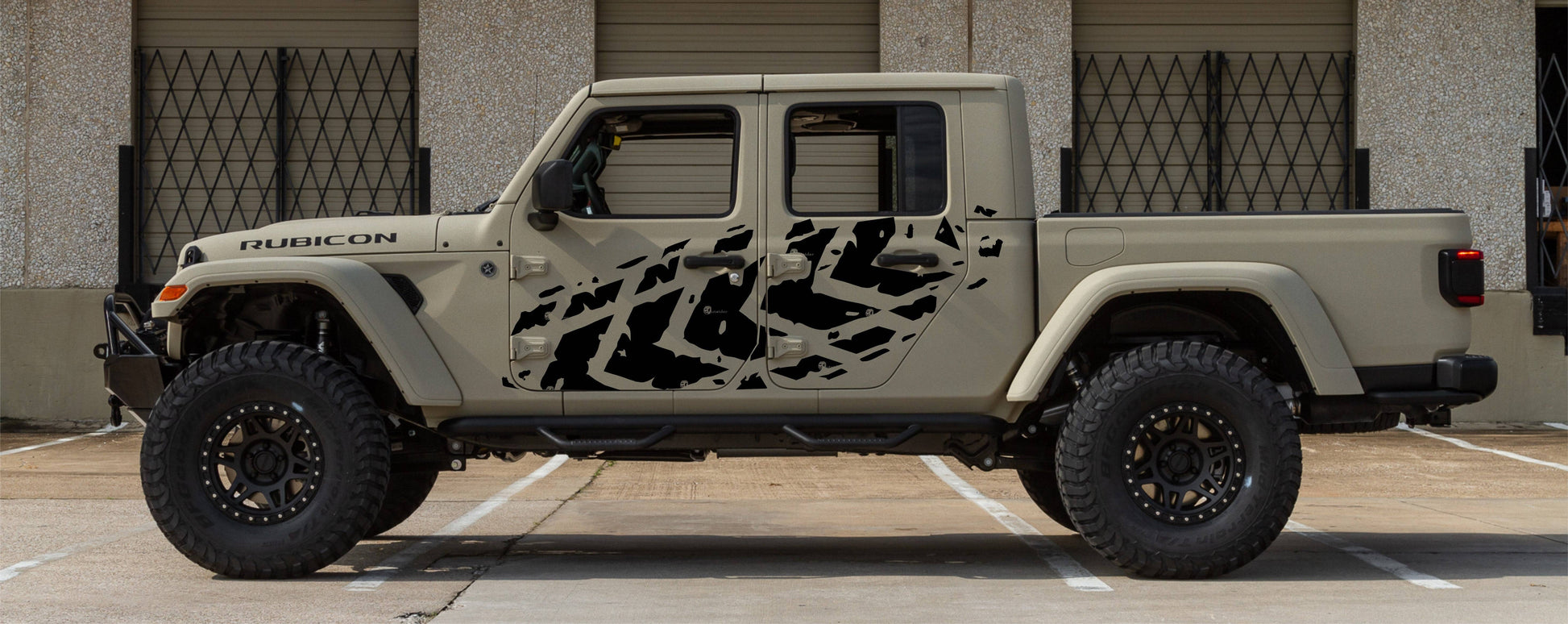 Set of Tire Tracks Decals Stickers For Jeep Gladiator Trucks