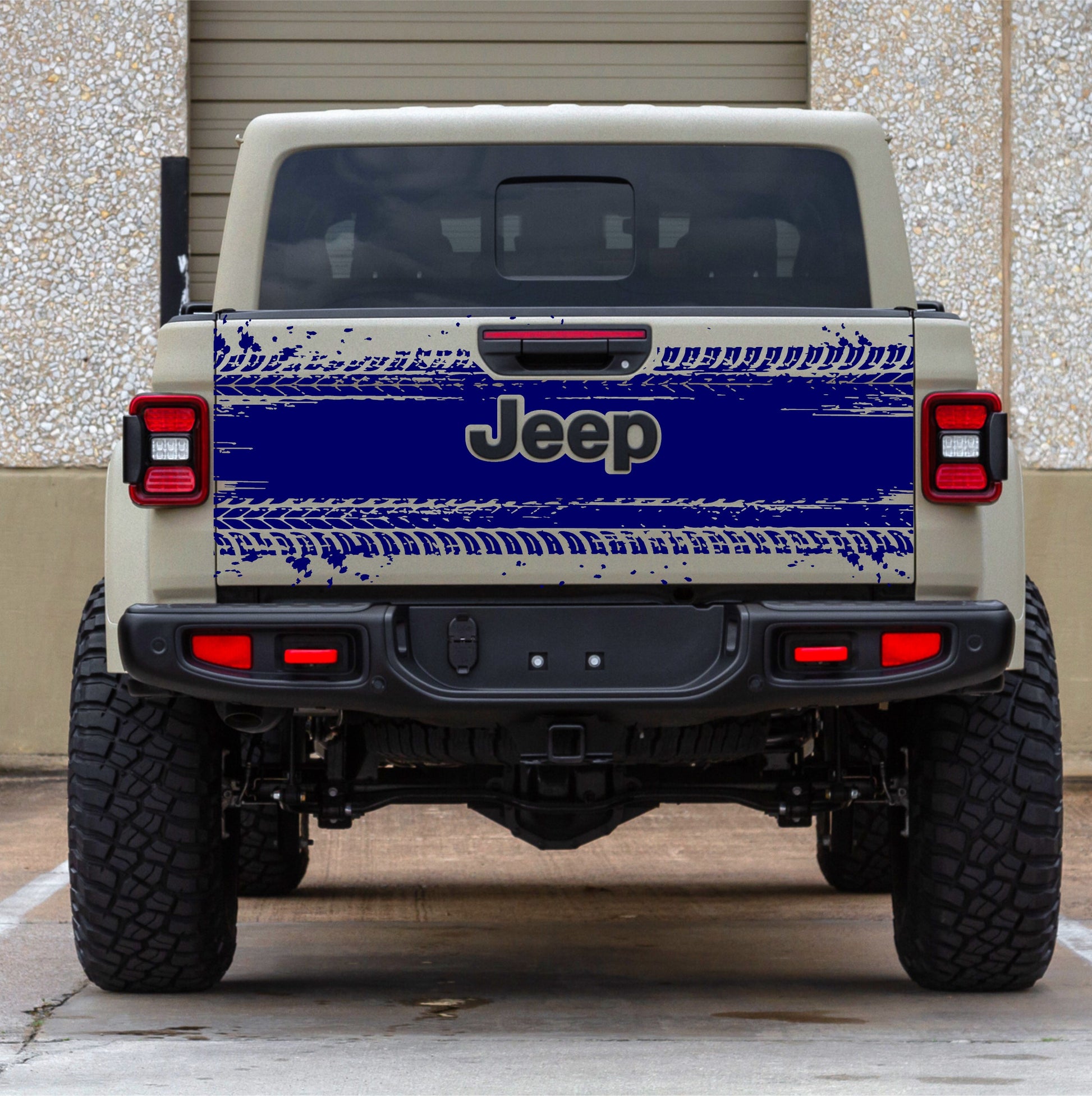Mud Splash Tire Tracks Decals Stickers for Jeep Gladiator Truck's Tailgate