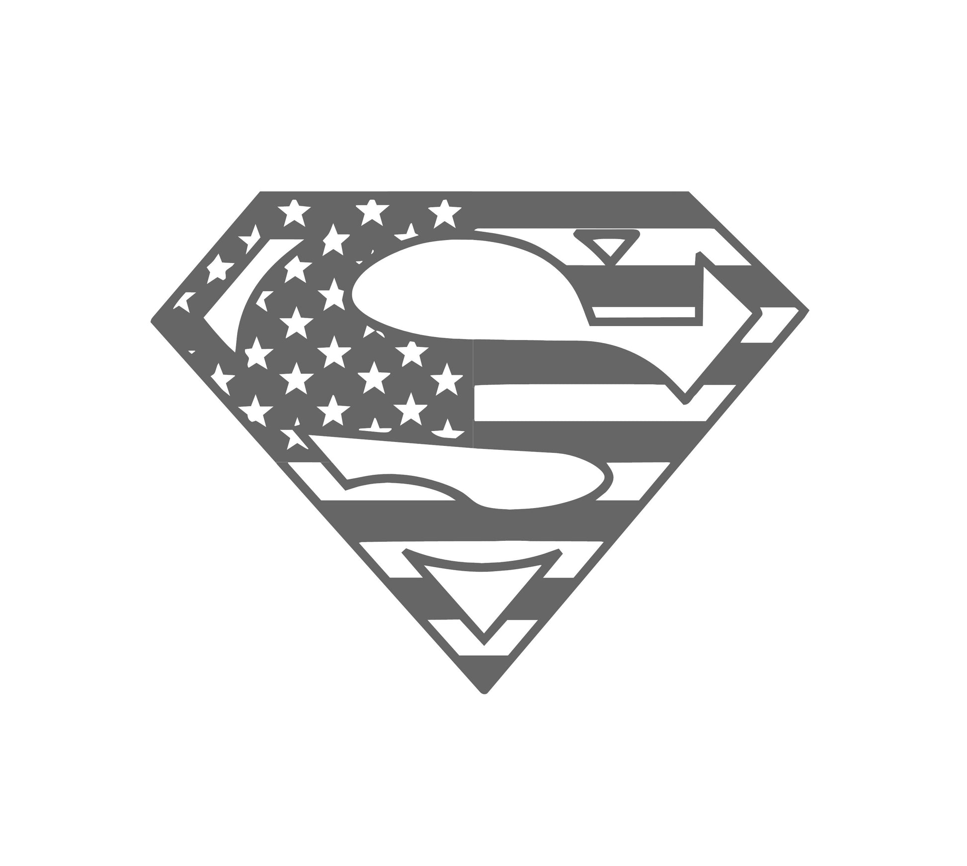 superman symbol stencil