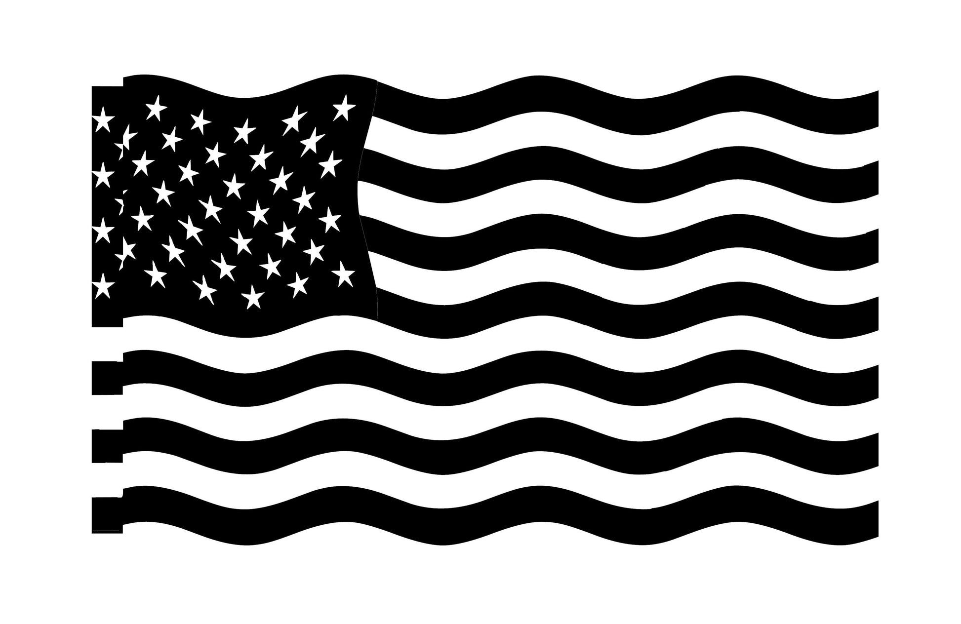 WAVING AMERICAN FLAG DECALS CAR STICKERS