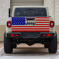 Distressed American Flag Vinyl Decal for Jeep Gladiator Tailgate