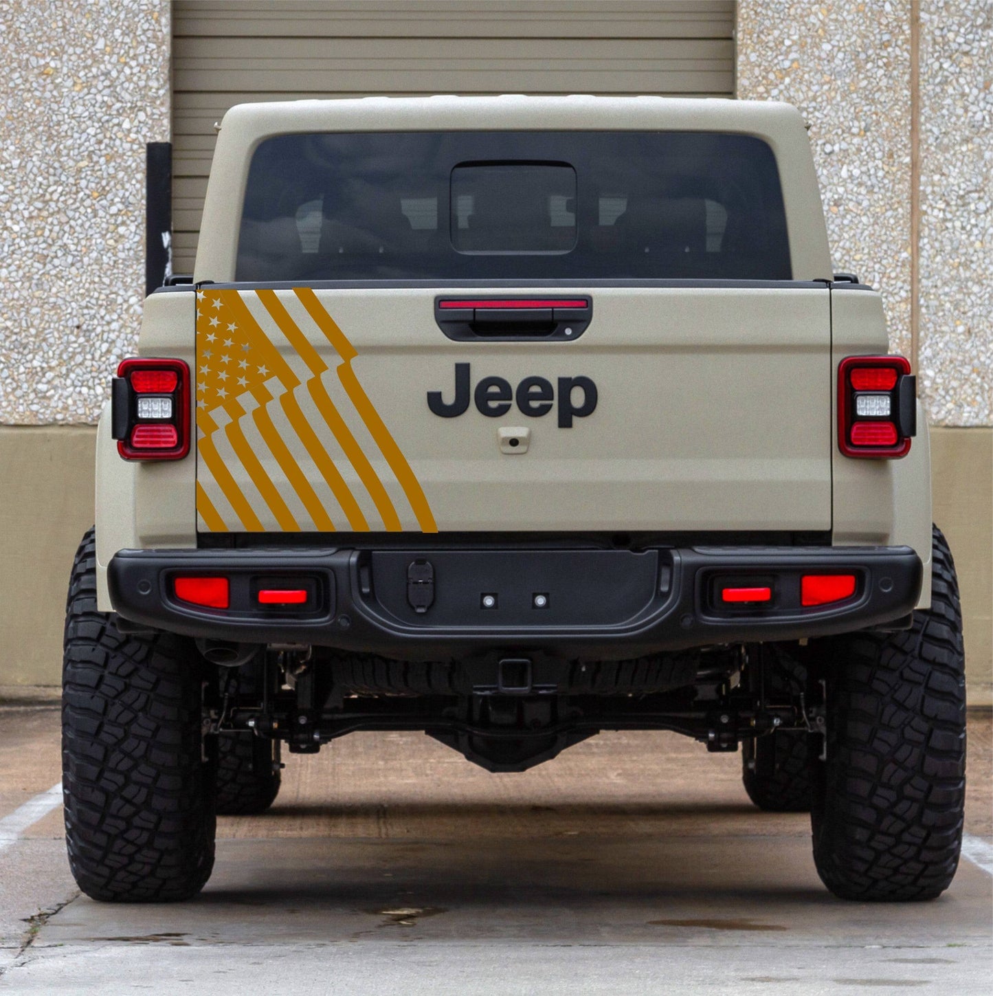 Jeep Gladiator American Flag Decal Sticker Gladiator's Tailgate