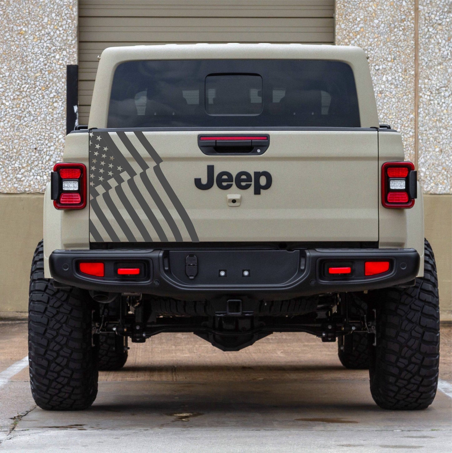 Jeep Gladiator American Flag Decal Sticker Gladiator's Tailgate