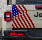 Jeep Gladiator American Flag Decal Sticker Gladiator's Tailgate