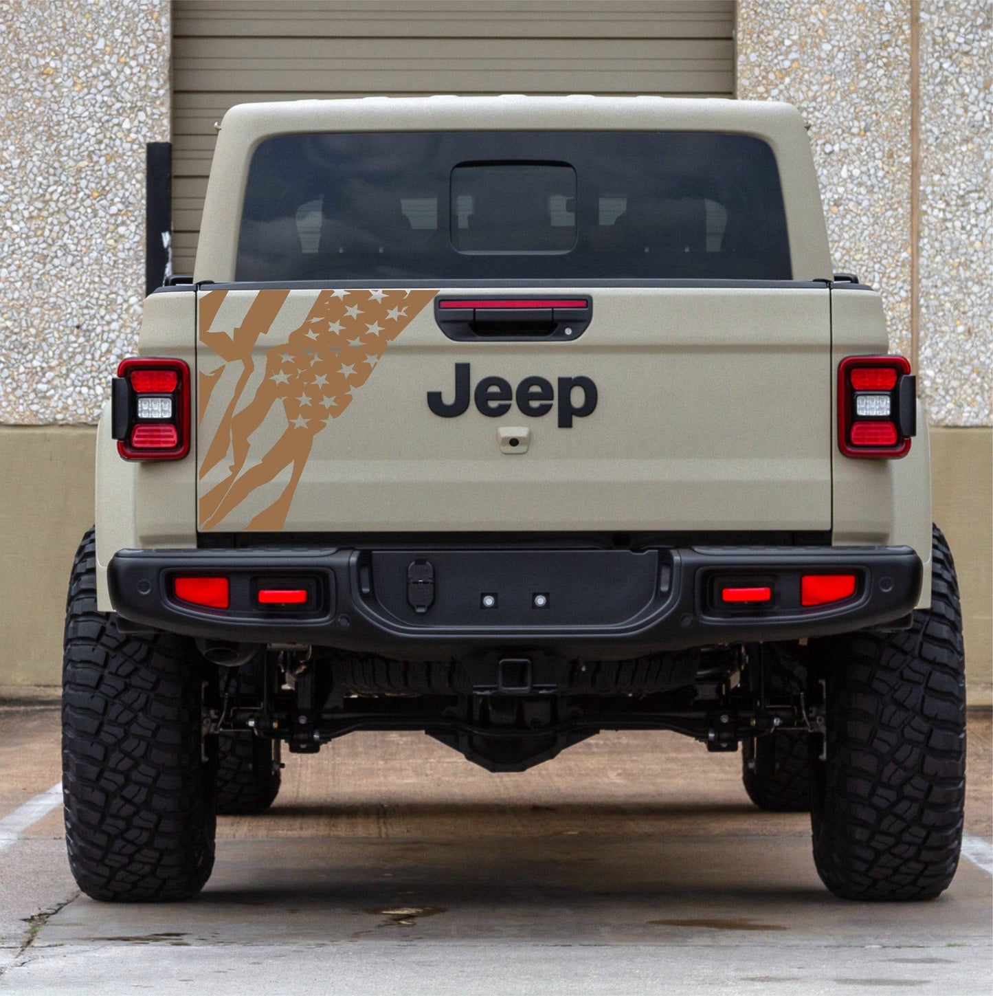 american flag jeep gladiator tailgate vinyl decal car stickers