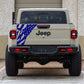 Jeep Gladiator Decal | Tailgate Distressed American Flag Stickers