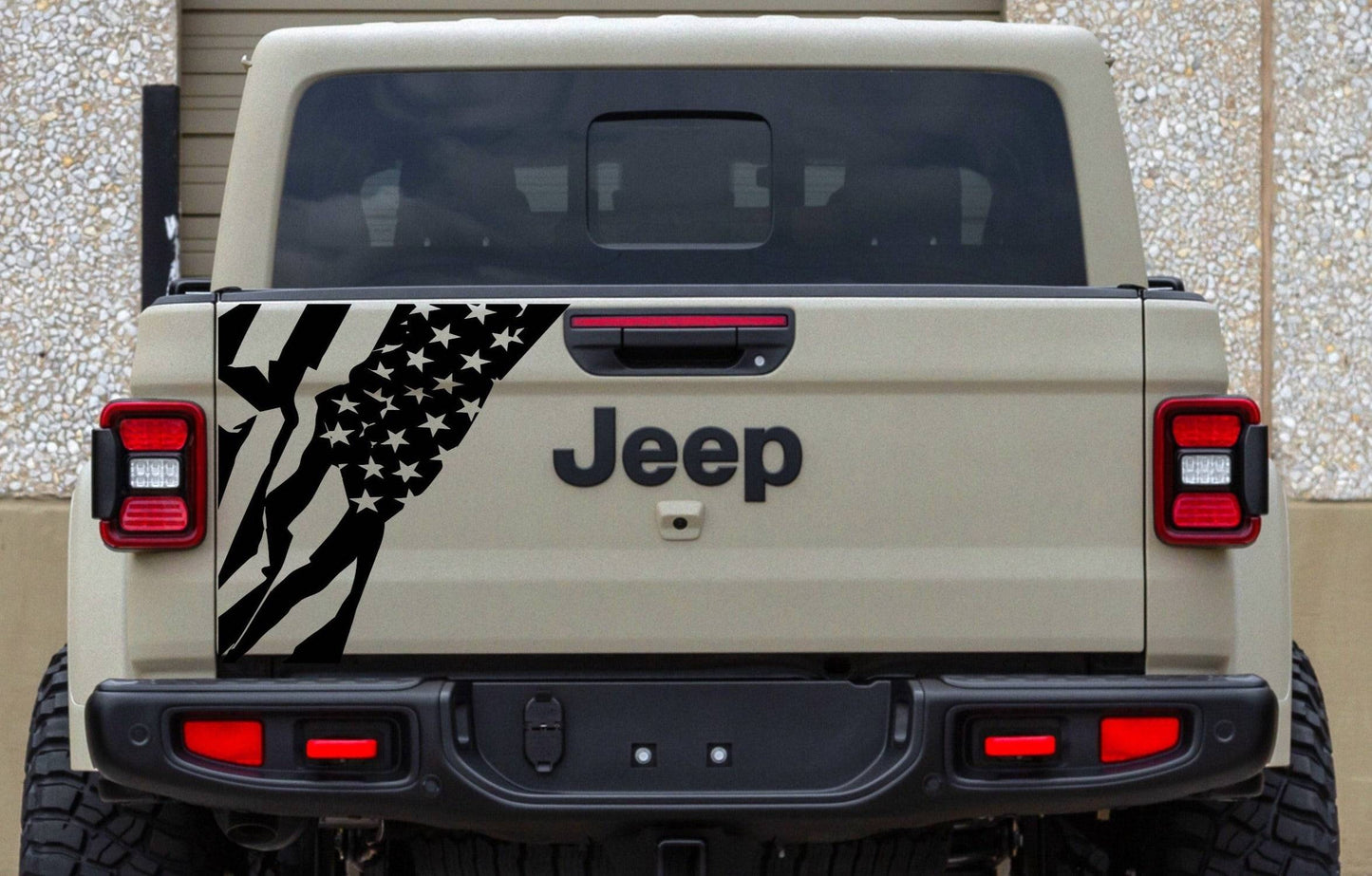 american flag jeep gladiator tailgate vinyl decal car stickers
