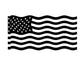 american flag waving decals car stickers bumper stickers