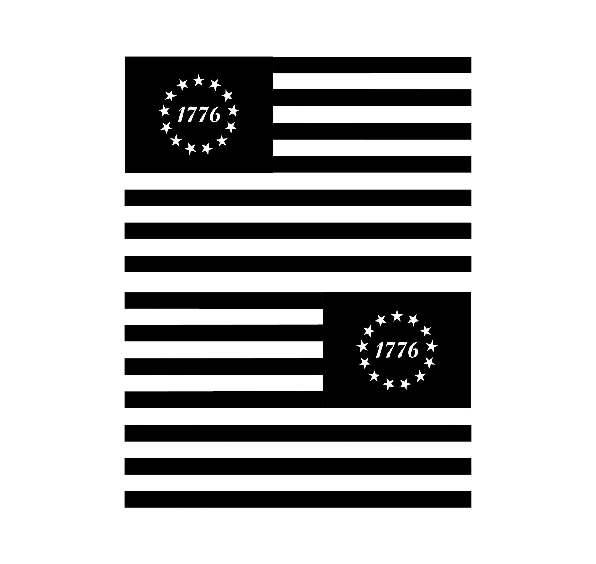 Betsy Ross 1776 American Flag Patriotic Vinyl Decal