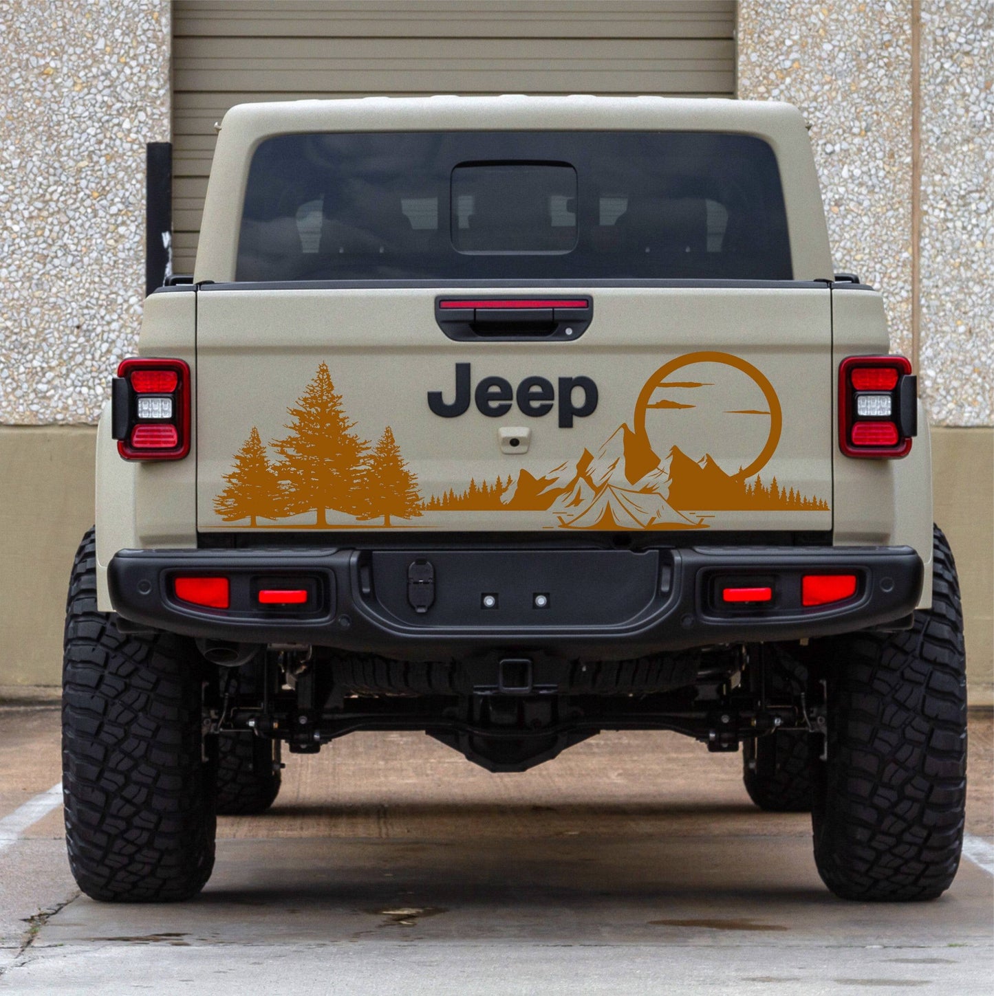 Mountain Silhouette Vinyl Decal for Jeep Gladiator Gladiator's Tailgate