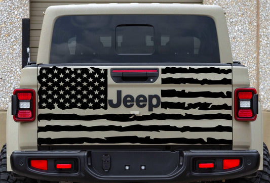 distressed american flag decals stickers vinyl decals patriotic decals for jeep gladiator tailgate