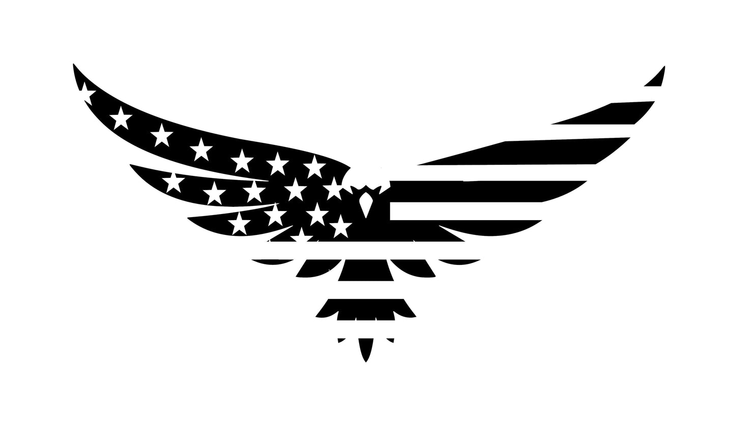 American Flag American Eagle Vinyl Decal