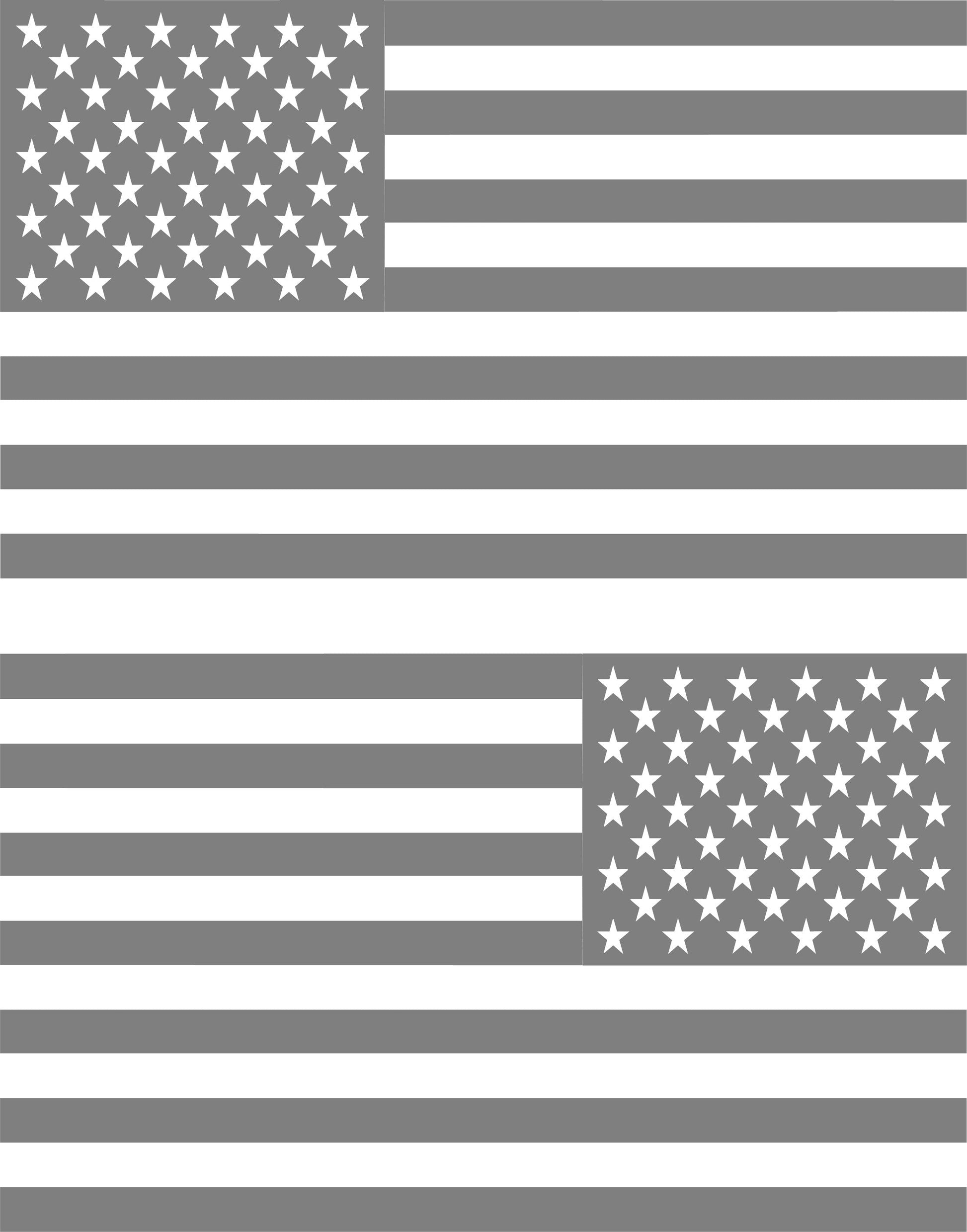 SET OF AMERICAN FLAG VINYL DECALS FOR CARS, JEEPS, TRUCKS, WINDOWS...