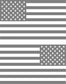 SET OF AMERICAN FLAG VINYL DECALS FOR CARS, JEEPS, TRUCKS, WINDOWS...