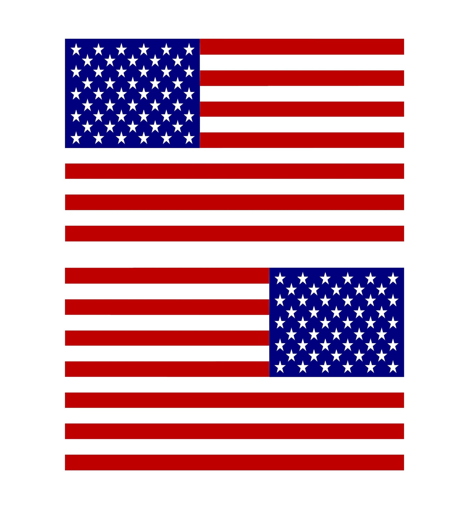 SET OF AMERICAN FLAG VINYL DECALS FOR CARS, JEEPS, TRUCKS, WINDOWS...