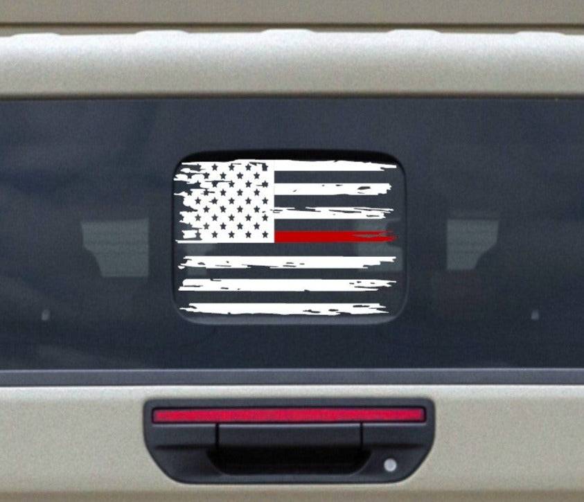 AMERICAN FLAG W/ A RED STRIPE