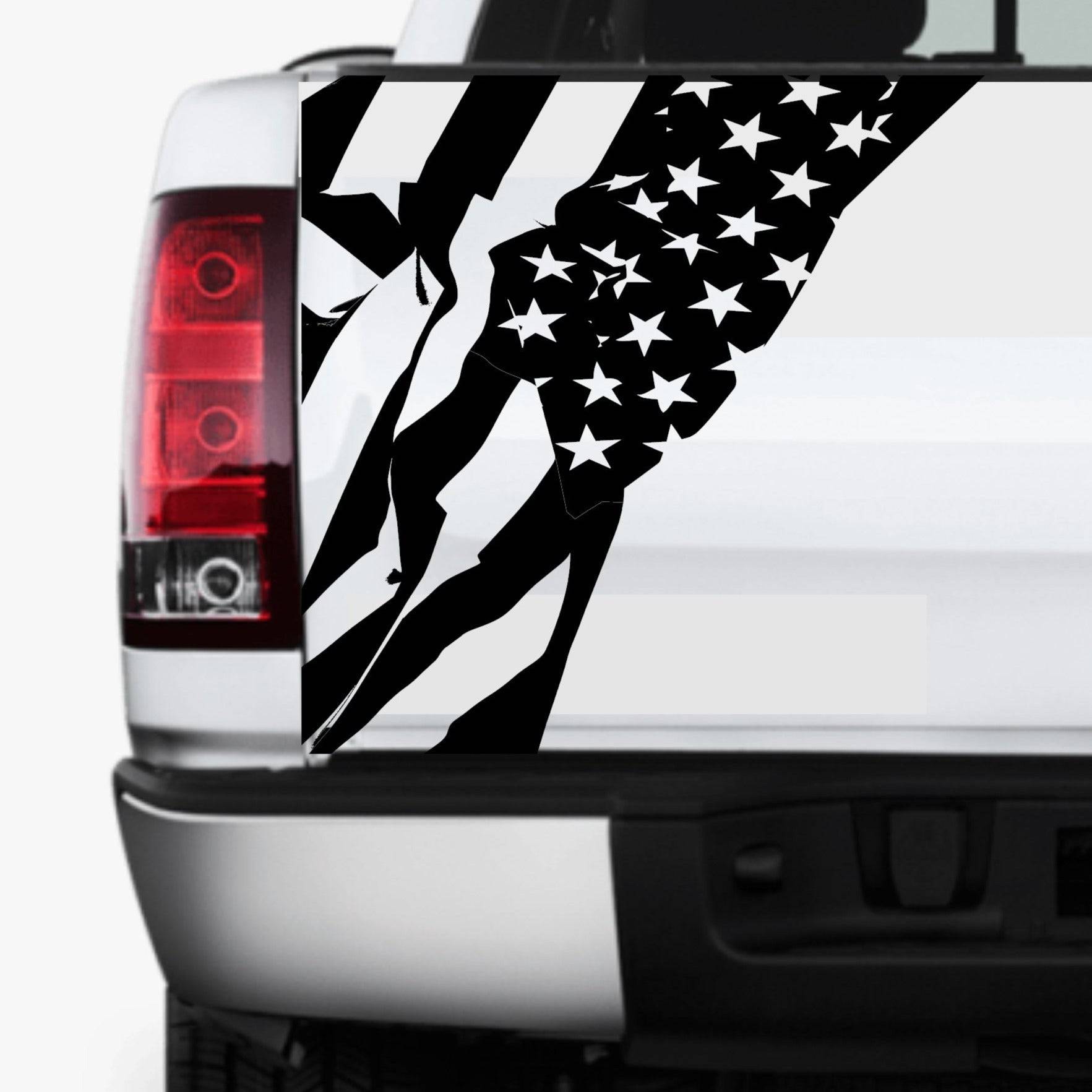 Distressed American Flag Decal Stickers | Patriotic Vinyl Decal for An ...