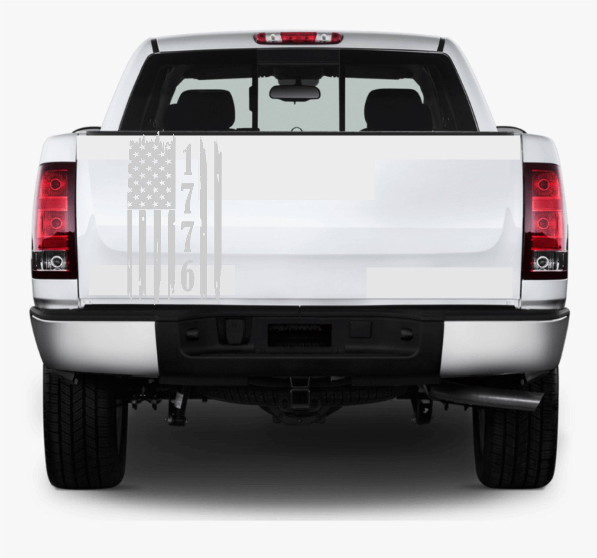 Distressed American Flag Decal Stickers 1776 Patriotic Vinyl Decal for Any Trucks, SUV's, Vans, Tailgates, Bumpers...