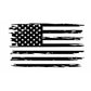 SET OF AMERICAN FLAG VINYL DECALS FOR JEEP WRANGLER JL 4-DOOR REAR SIDE WINDOWS