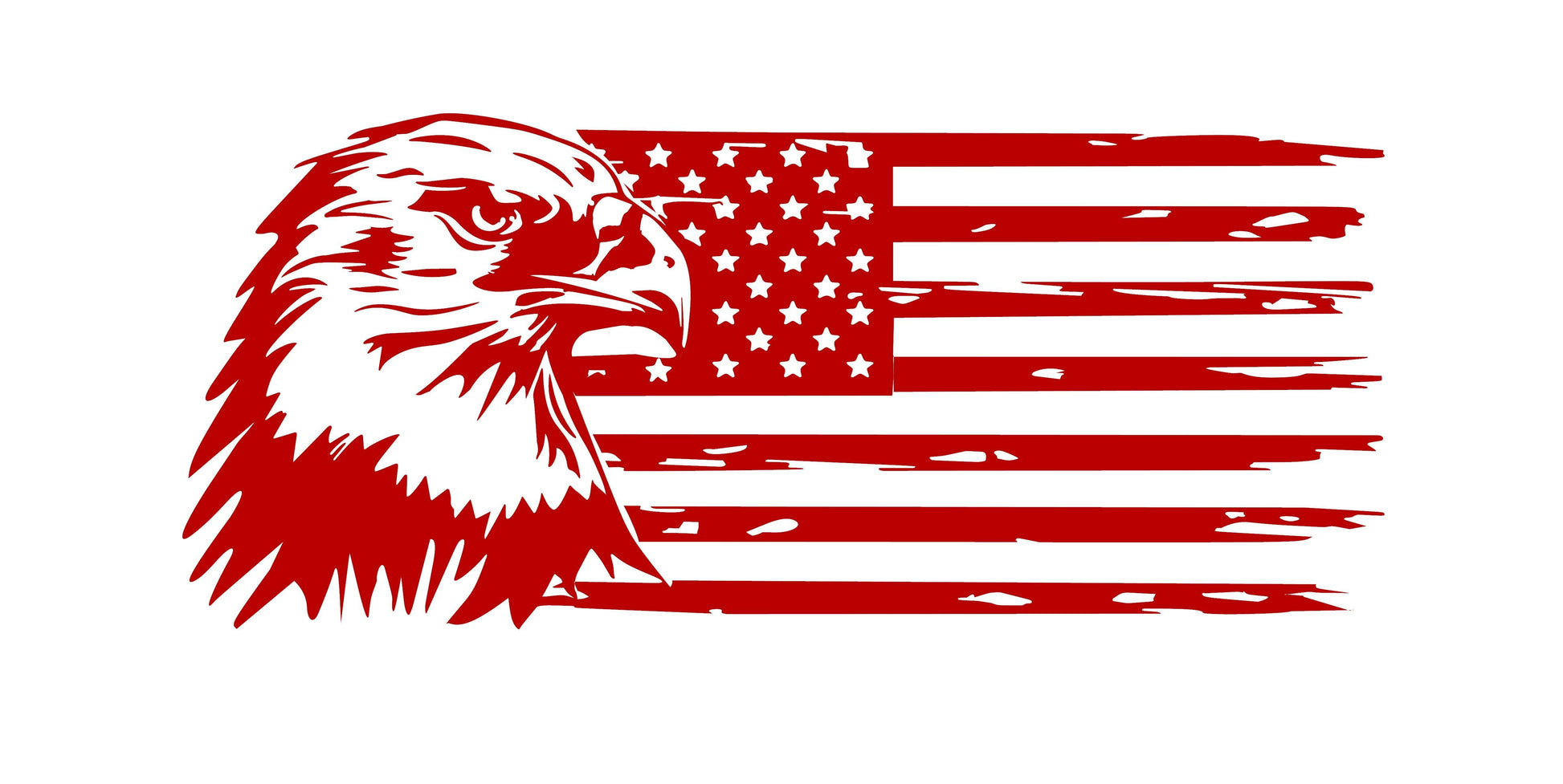 American Flag American Eagle Vinyl Decal