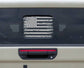 Distressed American Flag Vinyl Decal for Jeep Gladiator's Small Back Rear Window