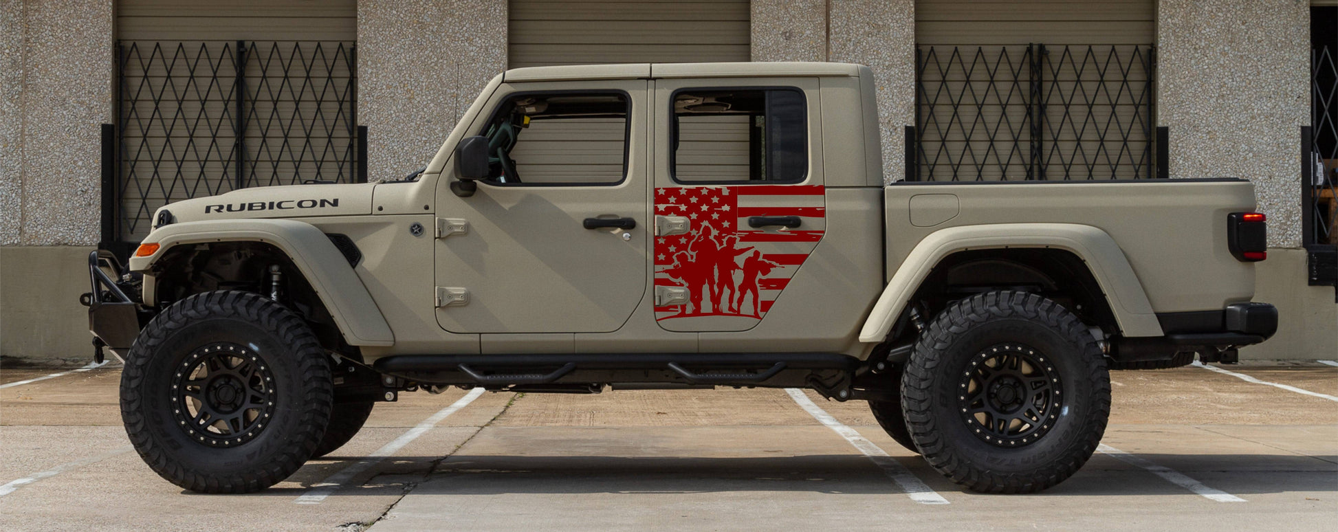 Set of American Flag Stickers Decal For Jeep Gladiator Side Doors