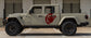 Jeep Gladiator Decals Military Star Stickers Patriotic (Door Decals)