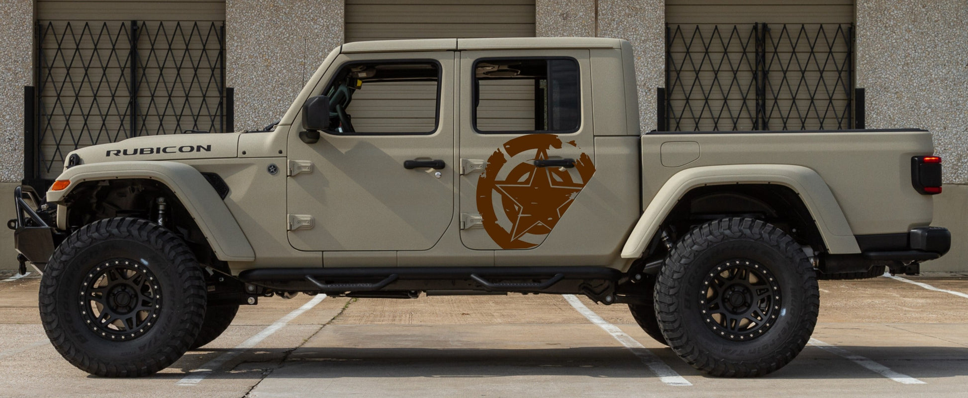 Jeep Gladiator Decals Military Star Stickers Patriotic (Door Decals)