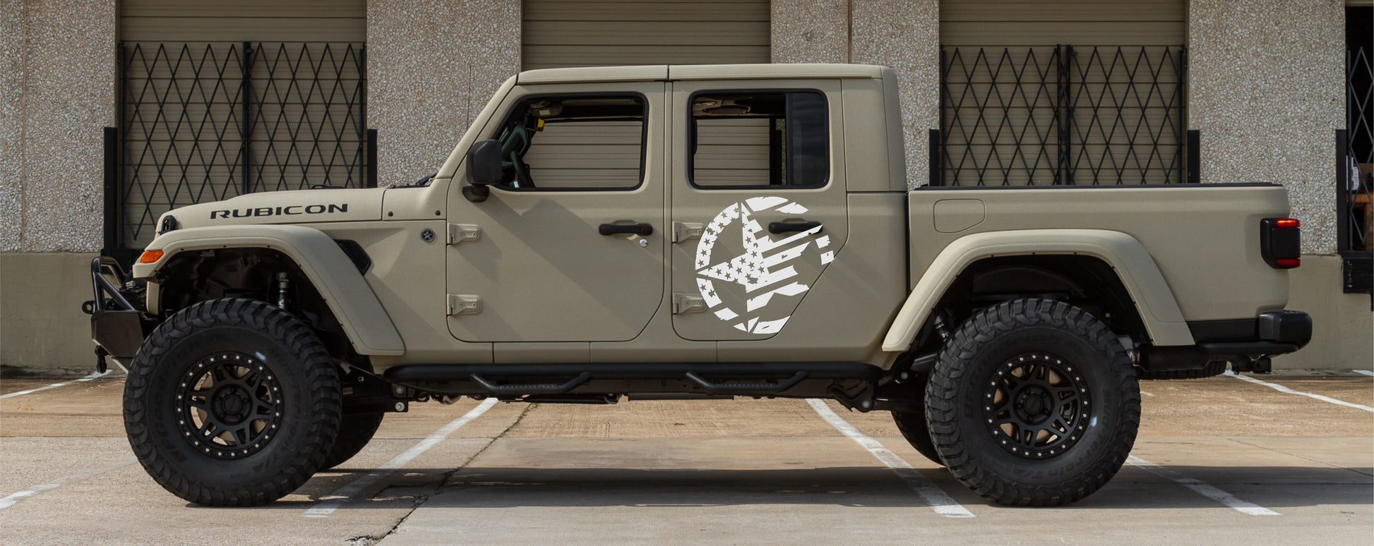 Copy of Jeep Gladiator Decal Gladiator American Flag Military Star Decal Stickers