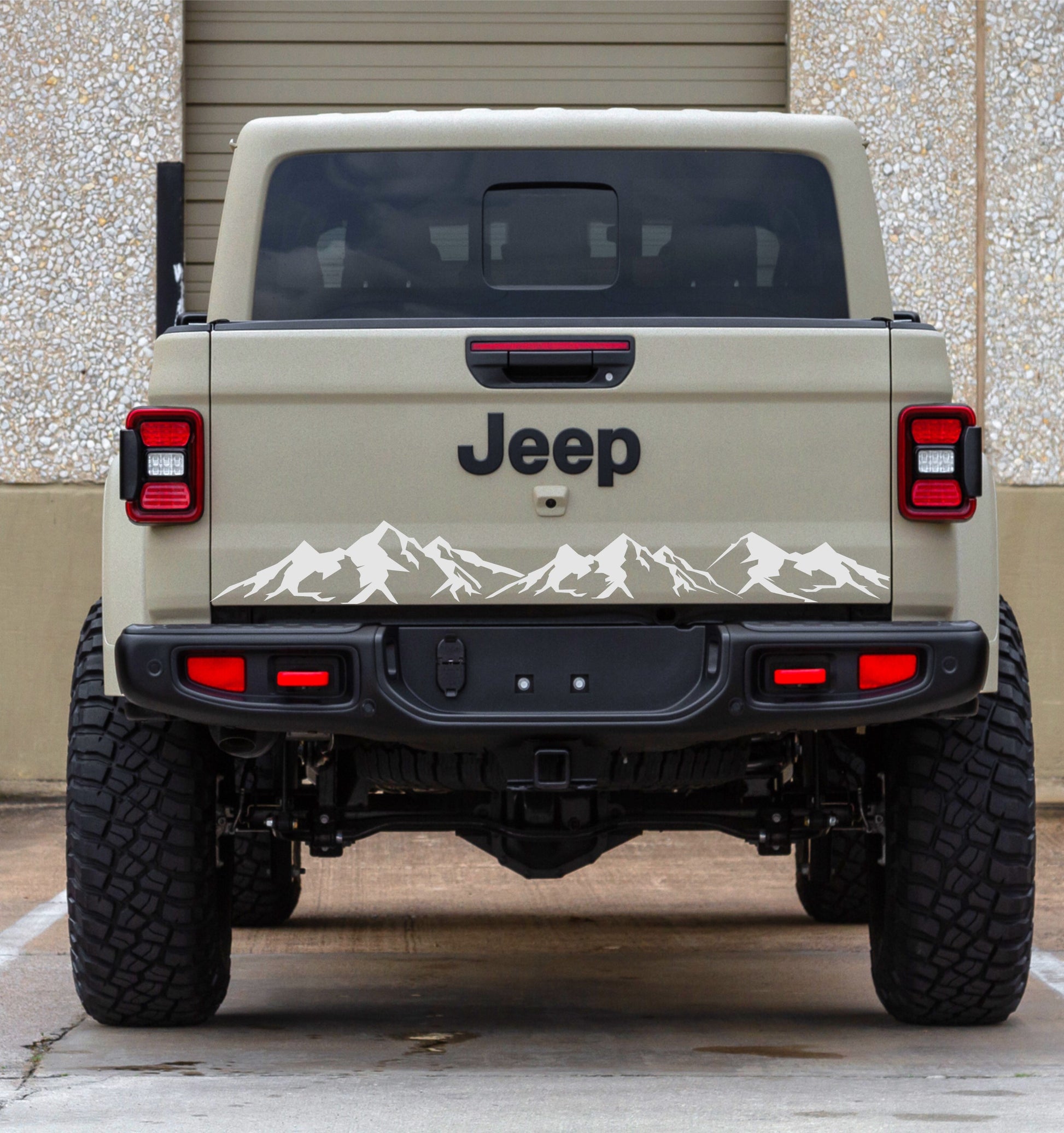 jeep gladiator tailgate decal truck car stickers mountain silhouette 