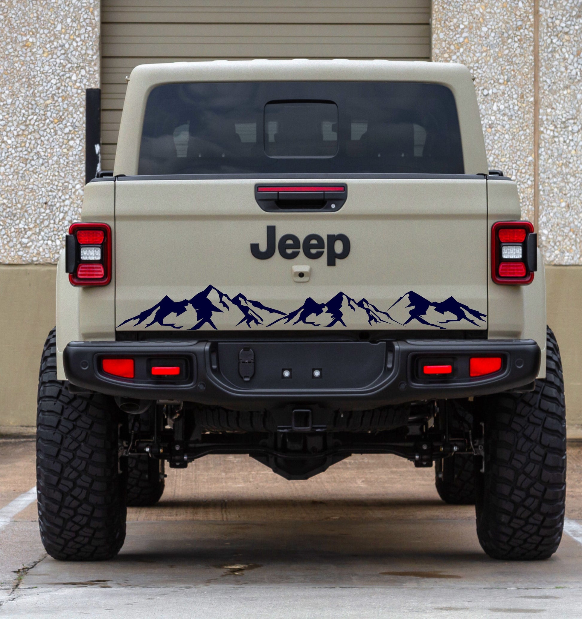 jeep gladiator tailgate decal truck car stickers mountain silhouette 