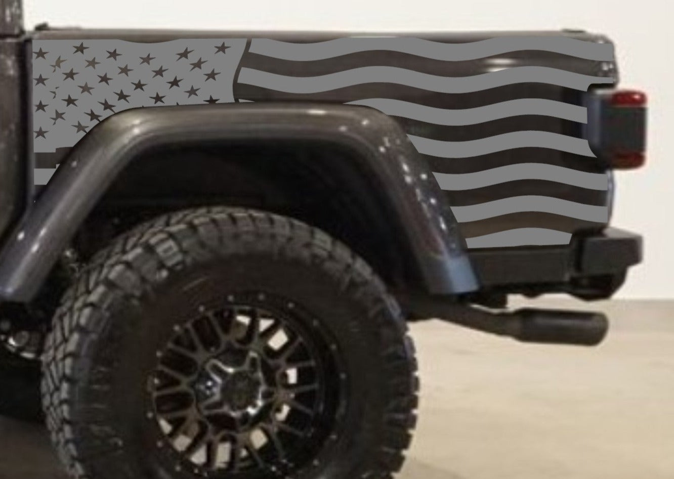 Set of American Flag Decal Patriotic Decal for Jeep Gladiator | Gladiator Truck Bed
