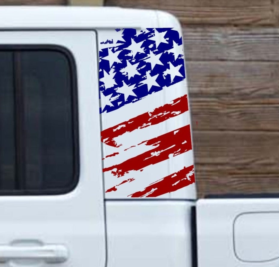 jepp gladiator vinyl decal American flag decals patriotic stickers