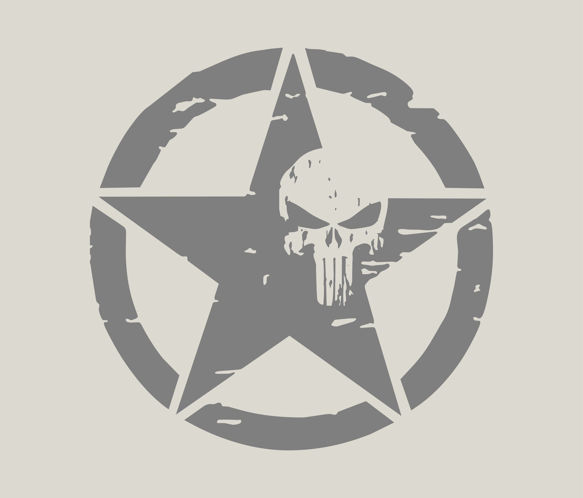 Punisher Decal ALL SIZES Punisher Sticker Choose Color