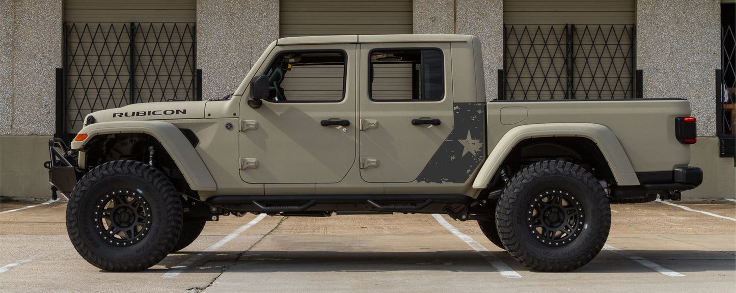 Military Star Decal Stickers For Jeep Gladiator