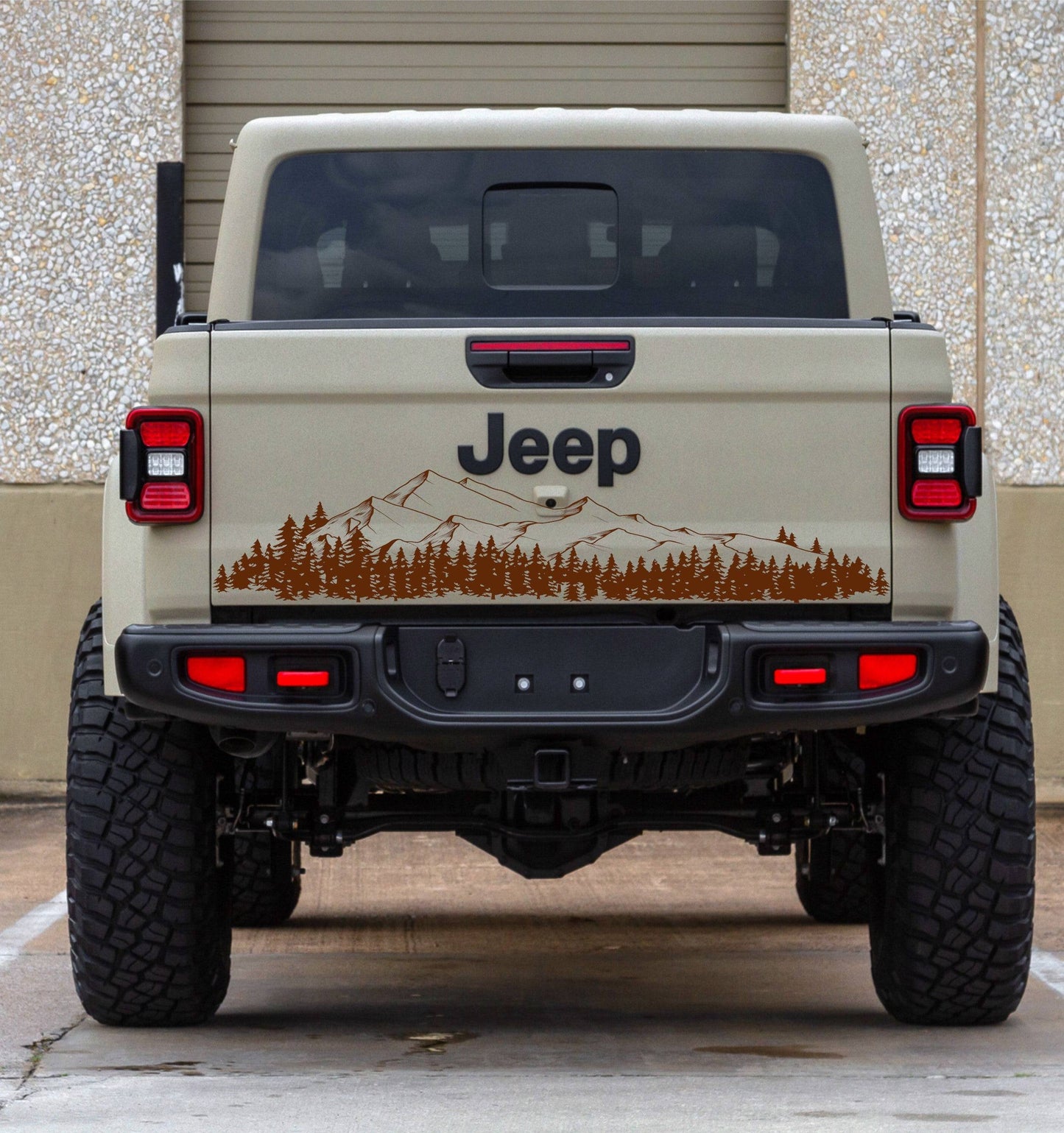 Mountain Silhouette Vinyl Decal for Jeep Gladiator Gladiator's Tailgate