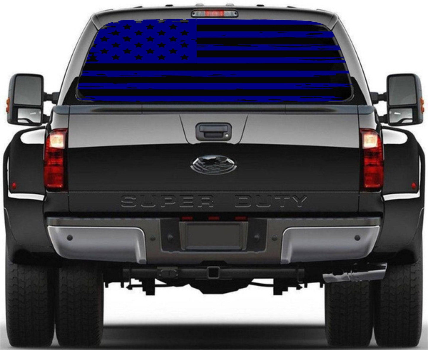 Distressed American Flag Decal Stickers Patriotic Vinyl Decal for Any Trucks, SUV's Rear Window