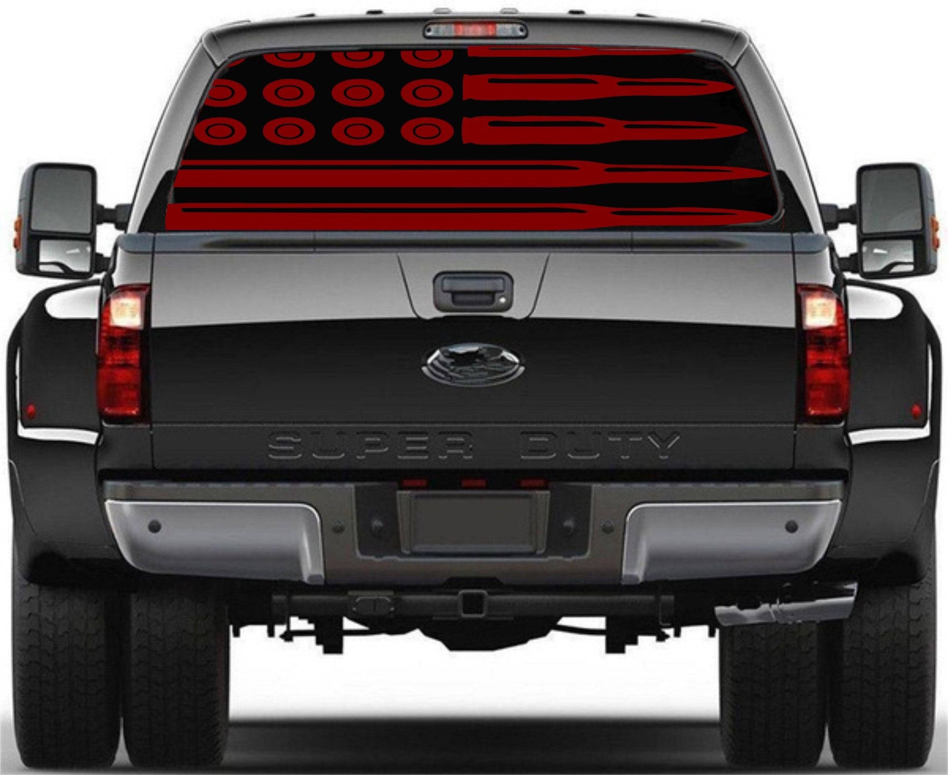 2nd Amendment Rights Gun Rights American Flag Decal Stickers Patriotic Vinyl Decal Inspired Bullets for Any Trucks, SUV's Rear Window