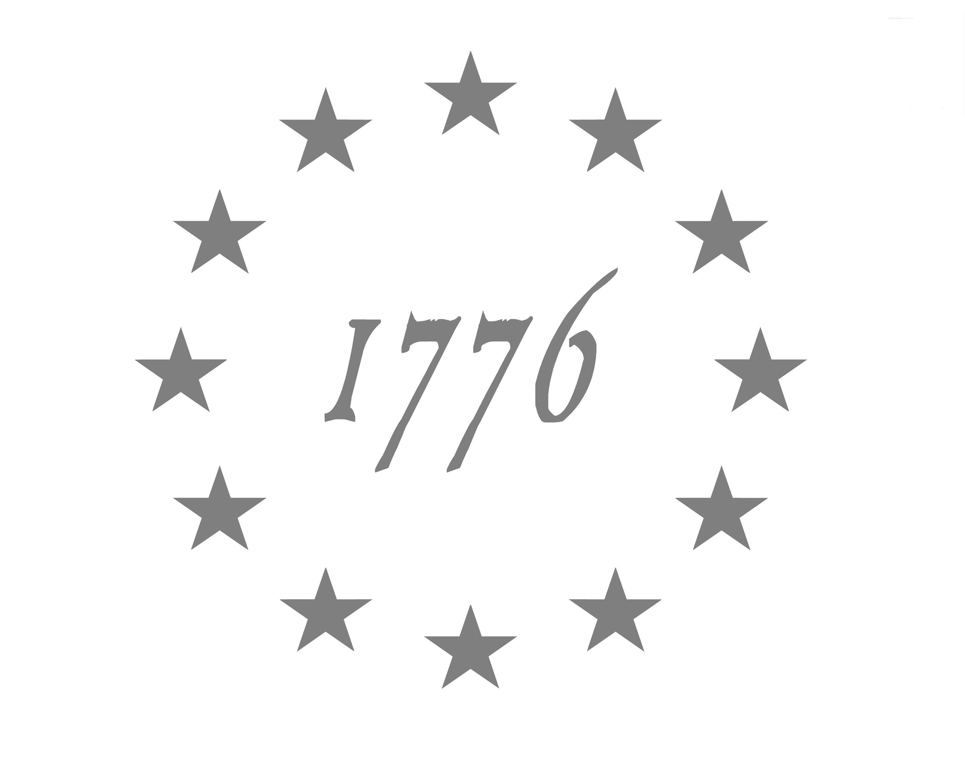 1776 BETSY ROSS AMERICAN FLAG VINYL DECAL