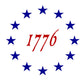 1776 BETSY ROSS AMERICAN FLAG VINYL DECAL