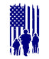 Distressed American Flag American Soldier Patriotic Decals Car Stickers