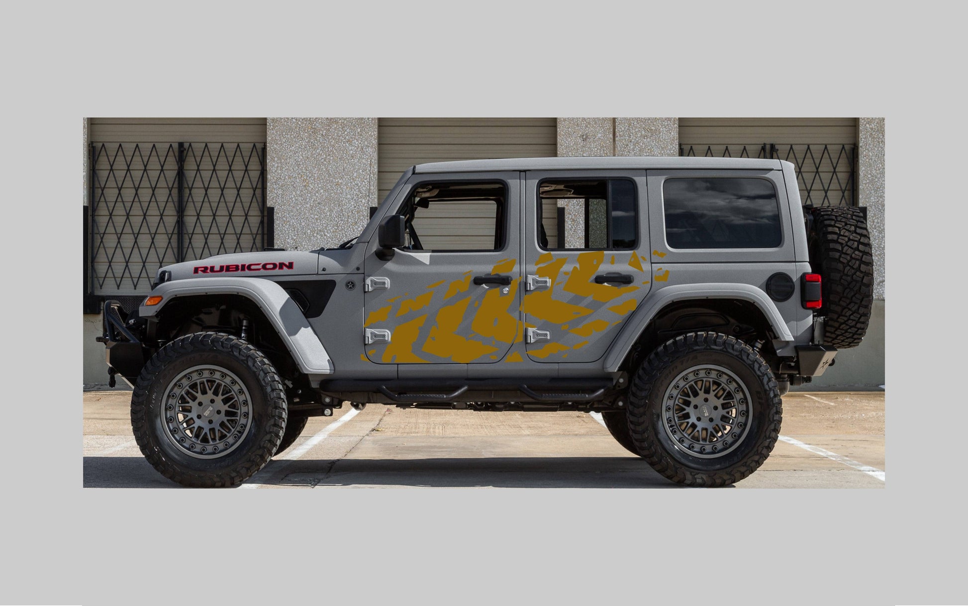 Set of Tire Tracks Decals For Jeep Wrangler JL 4-Door