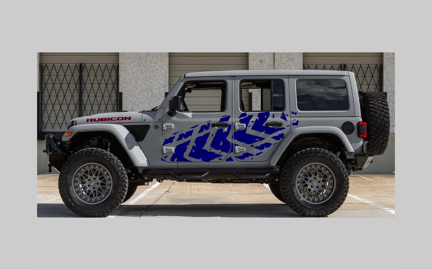 Set of Tire Tracks Decals For Jeep Wrangler JL 4-Door